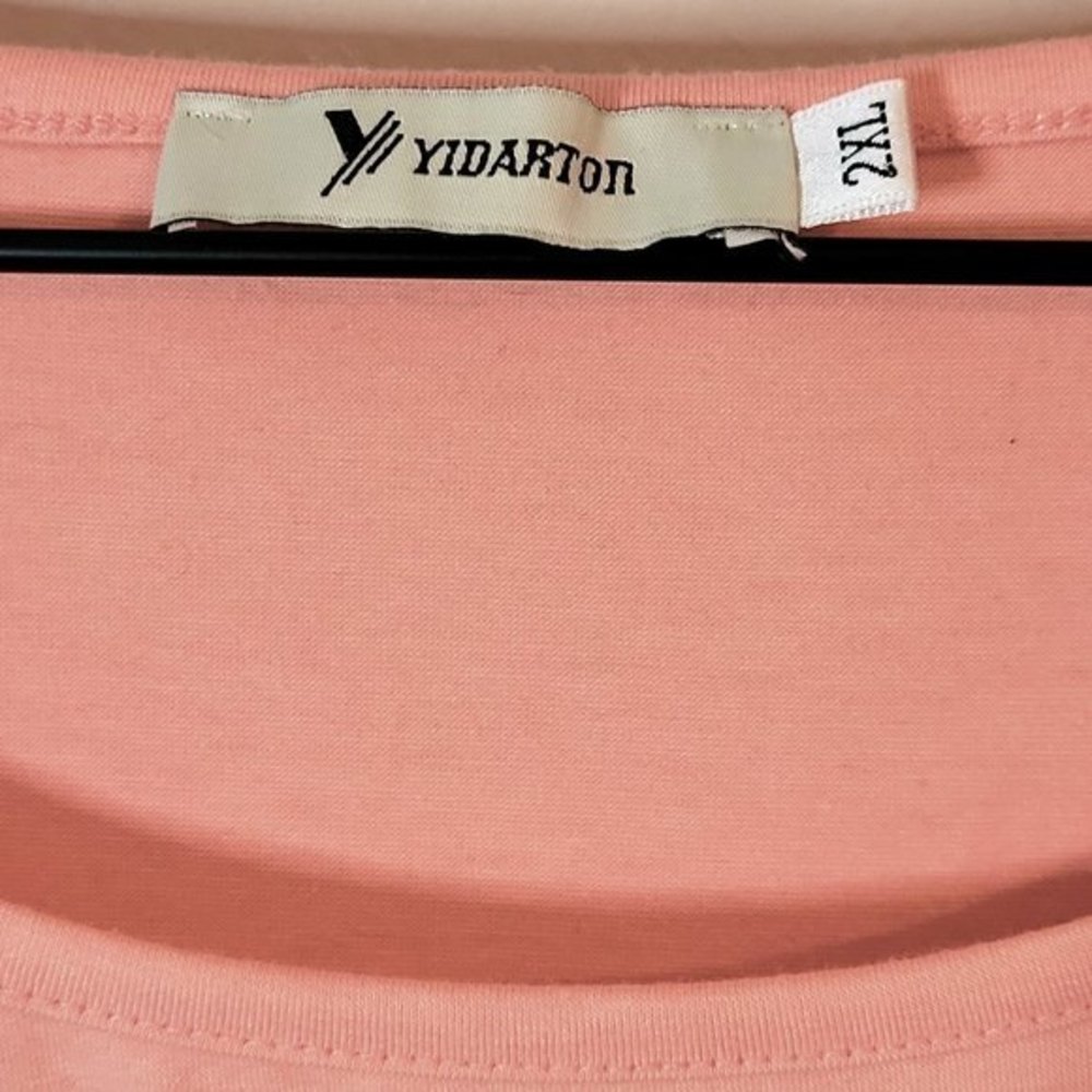 SUMMER COLORBLOCK SHORT SLEEVE TOP WITH LACE POCKET - Picture 5 of 7